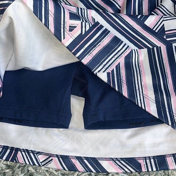 Adidas Ultimate Printed Sport Skort Blue Pink Geometric M - Picture 4 of 5